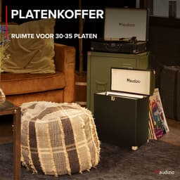 Audizio RC32 Vinyl Platenkoffer voor max 30/35 platen - Zwart — thumbnail 2