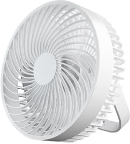 Kleine kamerluchtcirculatieventilator, 2 snelheden, verstelbare kop, tafelventilator voor bureau, nachtkastje — thumbnail 1