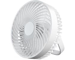 Kleine kamerluchtcirculatieventilator, 2 snelheden, verstelbare kop, tafelventilator voor bureau, nachtkastje