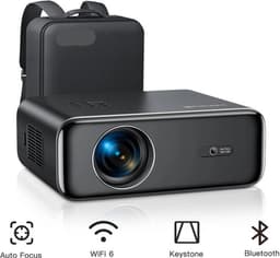 Beamer - Projector - Mini Projector - 4K - FHD 1080P - 26000 Lumen - Auto Focus & Keystone - WIFI 6 & Bluetooth – Draagbare - Home Theater Beamer – EU Plug - Zwart — thumbnail 1