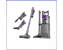 HomeGoodies ILIFE H90 Pro Steelstofzuiger met Auto-Leegstation 2-in-1 – 35kPa Zuigkracht & Draadloos – Ideaal voor Dierenhaar
