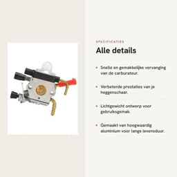Carburateur Vervanging - Passend Voor Stihl Hs81 Hs81r Hs81rc - Tuinieren Tool Accessoires met Content - Hs81t Hs86 Hs86r Hs86t . — thumbnail 5