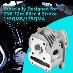 Geschikt voor GY6 72cc/80cc viertaktmotor 139QMB/139QMA met 47mm cilinderkop — thumbnail 2