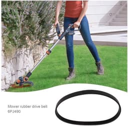 Aandrijfriem Rubber 14mm Breedte - Gesloten Lus - 490mm Omtrek - Compatibel met Qualcast M2E1032M/M2E1232M - Duurzaam - Slijtvast - Grasmaaierriem — thumbnail 3