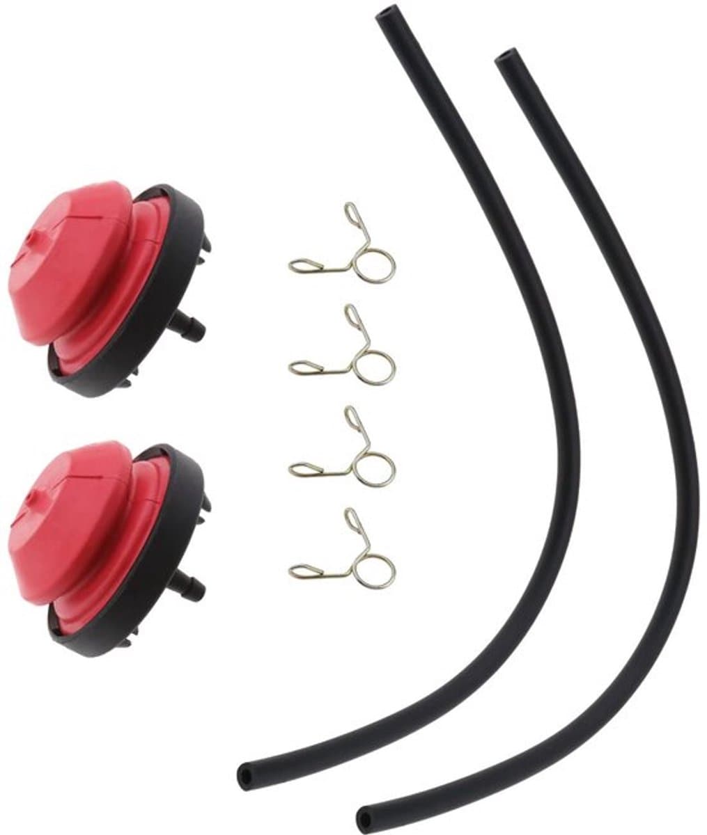 Primerpomp Set - 2 x Brandstofpompen - 2 x Brandstofleidingen - 4 x Klemmen - Compatibel met TECUMSEH AV520 - Duurzaam Plastic - Brandstofpomp — afbeelding 1