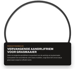 Aandrijfriem Vervangend - Compatibel met John Deere - Rubber Composietmateriaal - Hoogte 5.5mm - Breedte 9.5mm - Externe Lengte 889mm - Grasmaaier Riem — thumbnail 1