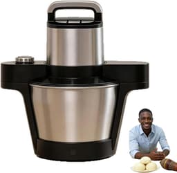Keukenmachine - Stampmachine Fufu - Traditionele Gerechten Maken - Eén-knops Bediening - 6L Capaciteit - Zilver — thumbnail 1
