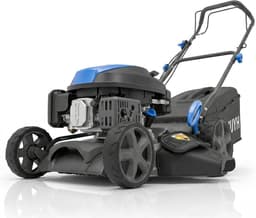 Benzine Grasmaaier - Zelfrijdend Gazonmaaier - Middelgrote Tuinen - 4-in-1 Mulch Systeem - 43 cm Maaibreedte - Zwart — thumbnail 1