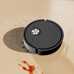 Desktop Stofzuiger Robot - Mini Kruimeldief - Bureau Schoonmaken - Slimme Navigatie - 27.5 x 26.4 cm - Zwart — thumbnail 3