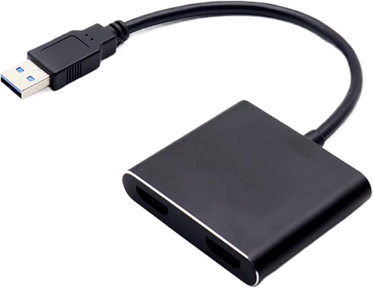 USB naar HD Adapter - Videoconverterkabel Externe Grafische Kaart - Beeldweergave Uitbreiden - Plug-and-Play Installatie — afbeelding 1