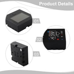 Slimme Thermostaat - Wifi Thermostaat Vloerverwarming - Comfort Verhogend - App Afstandsbediening - 86 x 86 mm - Zwart — thumbnail 3