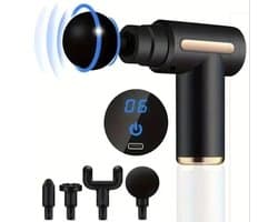 Novyro Living - massage gun - spiermassage pistool - mini - sport en relax - zwart - 6 speed levels - lichtgewicht - herstel