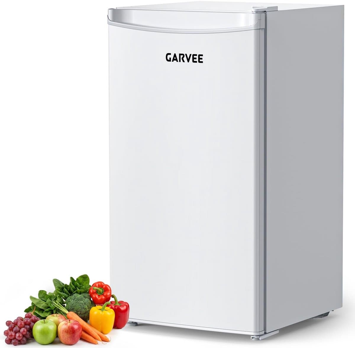 Triumpunpre Mini Koelkast 90L Wit - Grote Drankkoelkast met Vriesvak - Stille Minibar 41dB - Energieklasse E - 5 Temperatuurstanden 0-18°C - Omkeerbare Deur - Verstelbare Voet - Compacte Vrijstaande Koelkast voor Kantoor en Slaapkamer — afbeelding 1