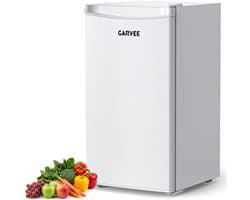 Triumpunpre Tafelmodel Koelkast 90L- Tafelkoelkast Drankkoelkast - Stil 41dB - 5 Standen Temperatuur 0°C-18°C - Koeling/Vriezing- Energie Label E - 2-Laags Verstelbare Plank - Vrijstaand - Wit