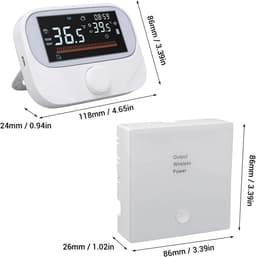 Slimme Ketelthermostaat - Wandmontage Controller - Energie Besparen - App Bediening - 118x86x24mm - Wit — thumbnail 4