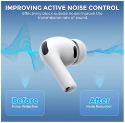 2-Pack Siliconen Large (L) Dopjes Oordopjes Vervanging Tips Geschikt voor AirPods Pro 3 (2025) — thumbnail 4