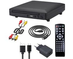 DVD-speler - 1080p HD DVD-speler - Met HDMI-interface - USB-interface - Afstandsbediening - Europese standaardstekker