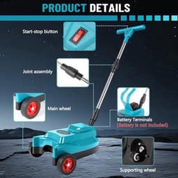 Accugrasmaaier – Grasmaaier – Accu Grasmaaier – Elektrische Grasmaaier – Draadloze Grasmaaier – 23 cm Maaibreedte – Mulchfunctie en Borstelloze Motor — thumbnail 3