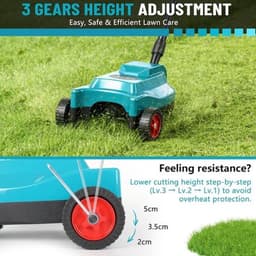 Accugrasmaaier – Grasmaaier – Accu Grasmaaier – Elektrische Grasmaaier – Draadloze Grasmaaier – 23 cm Maaibreedte – Mulchfunctie en Borstelloze Motor — thumbnail 5