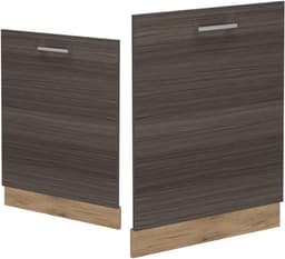 Vaatwasserfrontpaneel - Keukenpaneel - Keuken Integratie - Naadloze Pasvorm - 60 cm - Edelgrijs — thumbnail 5