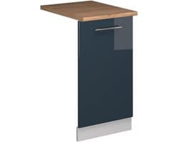 Vaatwasserpaneel - Keukenfront - Keuken Opknappen - Hoogglans Afwerking - 45 cm Breed - Donkerblauw