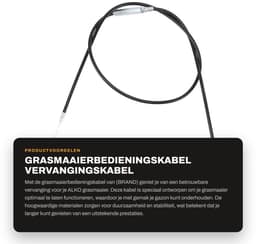 Dailygoods- Grasmaaierbedieningskabel 1,4 M - Vervanging - Tuingas - Tractiemotor - Hoogwaardig Rubber/Staal - Flexibel en Duurzaam - Bedieningskabel — thumbnail 1