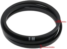 Dailygoods- Grasmaaier Riem Vervanging - 90"/89" Rubber Riem - Compatibel met Husqvarna/POULAN - OEM-nummers 532174368/532180808 - Schokbestendig - Zwart - Maaierriem — thumbnail 2