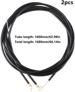 Dailygoods- Gasklep Controle Kabel 1600mm - Buitenkabel 1680mm - Geschikt voor 4HP Grasmaaiers - Set van 2 - Soepele Bediening - Duurzame Constructie - Bedieningskabel — thumbnail 5