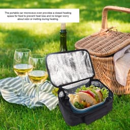 Dailygoods - Mini Auto Magnetron - Draagbare Lunchbox - Voor Chauffeurs en Reizigers - 12V Magnetron - Snel Verwarmen - Ideaal voor Werknemers — thumbnail 5