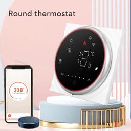 Slimme Thermostaat - Programmeerkabel - Vloerverwarming Regelen - Intuïtief LED-display - 10 x 10 x 6 cm - Wit — thumbnail 3