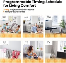 Slimme Radiatorthermostaat - Thermostatische Kraan - Energie Besparen - Past op 98% - M30 x 1.5 mm - Wit — thumbnail 5