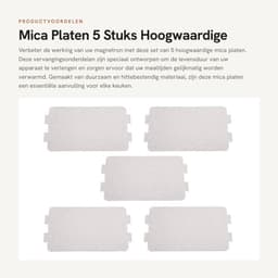 Dailygoods- Mica Plaat - 5 Stuks - Hoge Temperatuur Weerstand - Duurzaam - Magnetron Onderdeel - Isolerende Eigenschappen - Milieuvriendelijk - Microwaveplaat — thumbnail 1