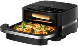 Heinner Heteluchtfriteuse en Pizzamaker – 2-in-1 – 2200W – 4L Capaciteit – Pizza tot 25,4 cm – Digitaal Display – 9 Programma’s – Temperatuur 40–230°C – Kijkvenster – Zwart — thumbnail 2