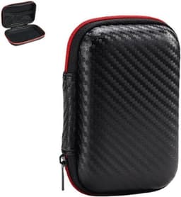 Beschermhoes voor externe harde schijf 11 cm x 8 cm x 4 cm - Draagbare externe SSD reistas organizer zwart — thumbnail 1