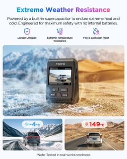 Alleen A119 V3 Dash Cam Front Camera - G-sensor Bewegingsdetectie GPS HDR Verbeterde Nachtzicht Dash Camera - 140° Groothoek, Compact 2.0" LCD-scherm in autocamera voor auto's — thumbnail 2