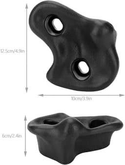 Health Gear 10 Stuks Kunststof Getextureerde Rotsklim Stenen Kinderen, Kleurrijke Varken Neus Set Blauwe Handgrepen Binnen Buiten — thumbnail 4