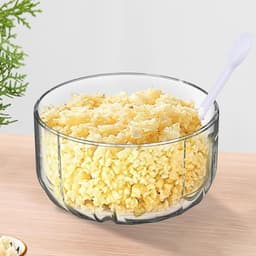 Elektrische Knoflookhakker - Mini Foodprocessor Groentehakker - Maaltijdvoorbereiding - Zes Roestvrijstalen Messen - 350 ml - Wit — thumbnail 3
