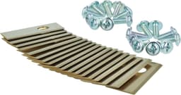 Reservemessen Grasmaaier - Maaimesjes Robotmaaier - Gazon Onderhouden - Hoge Snijefficiëntie - 35 x 18 mm - Goud — thumbnail 5