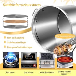 Elektrische Keukenmixer - Staande Mixer Roerpan - Vullingen Bereiden - Dubbellaagse Spatel - 40L - Zilver — thumbnail 3