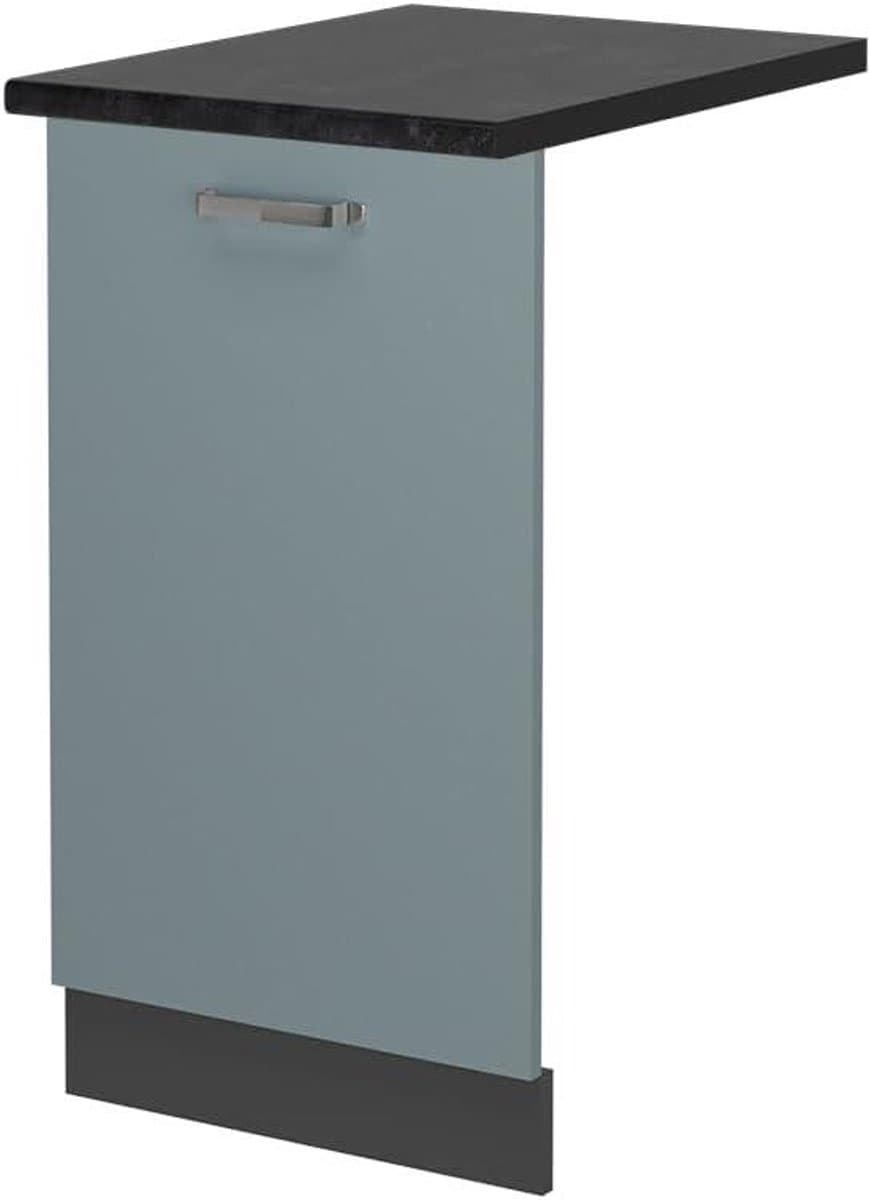 Vaatwasserfrontpaneel - Paneel Vaatwasser - Keuken Integratie - Volledig Geïntegreerd - 45 cm - Blauw-grijs — afbeelding 1