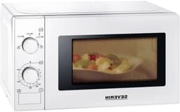 Magnetron - Oven Verwarming - Snel Eten Opwarmen - Roestvrij Staal Interieur - 20 Liter - Wit — thumbnail 1