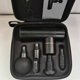 Draagbare Mini Massagegun - Spierherstel Apparaat - Spierontspanning Thuis - 4 Snelheidsstanden - 138 cm - Zwart — thumbnail 2