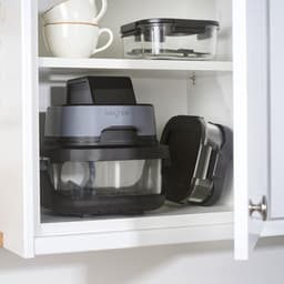 Draagbare Airfryer - Compacte Airfryer - Mealprep Gemak - Verwisselbare Schalen - 4 Liter - Grijs — thumbnail 4
