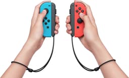 Nintendo Switch Joy-Con Controller paar - Neon Rood en Blauw - Met eenvoudig vervangbare batterij — thumbnail 4