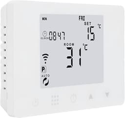 Slimme Temperatuurregelaar - Digitale Thermostaat - Comfort Thuis - Afstandsbediening via App - Ruimtebesparend - Wit — thumbnail 4