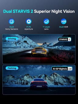 Dashcam - 4K en 1080P - Dual Camera - Nachtzicht - Voor Auto's — thumbnail 3