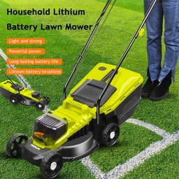 Elektrische Grasmaaier - Accu Grasmaaier Zelfrijdend - Gazon Onderhouden - Borstelloze Motor - 33 cm Maaibreedte - Zwart — thumbnail 4