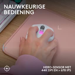 Logitech G305 X SUPERLIGHT - Draadloze Gaming Muis - Lichtgewicht - RGB - Bluetooth - Wit — thumbnail 4