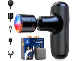 Massagengun - Massage Pistool - Massage Gun - Zwart - 14cm x 11cm x 3cm