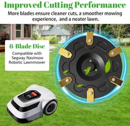 Dailygoods- Messerscheibenset voor Segway Navimow Mähroboter - 30x Bladen - Glasvezelversterkte Messerscheibe - Tuning - Grasmaaier Draaischijf - Schokbestendig - Maaimes — thumbnail 4